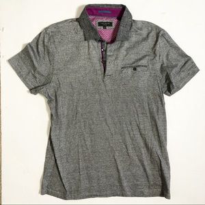 Ted Baker Short Sleeve Polo Mens Size 4 M/L